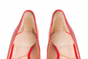 ShoeStix inside red shoes
